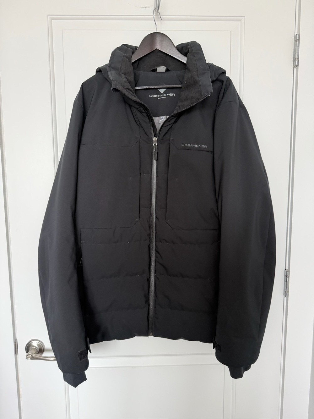 Obermeyer Men’s Black Puffer Hooded Jacket